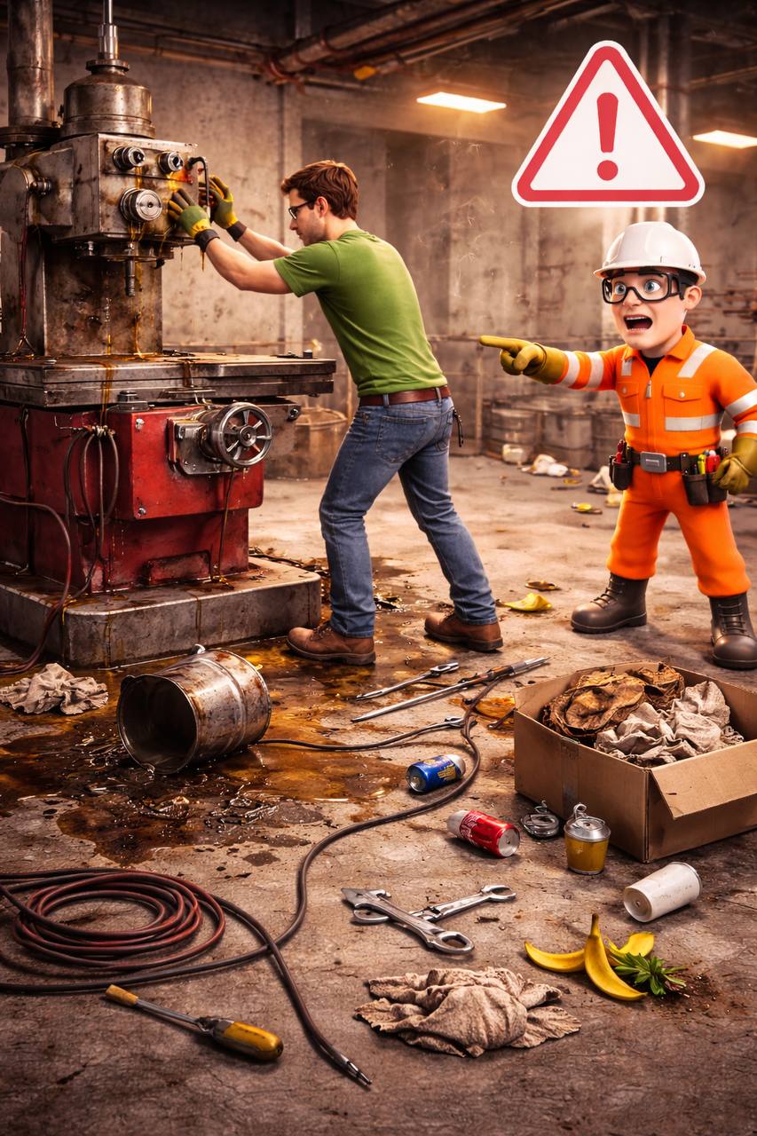 Operating Machine Without Guard